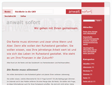 Tablet Screenshot of anwaltsofort-halle.de